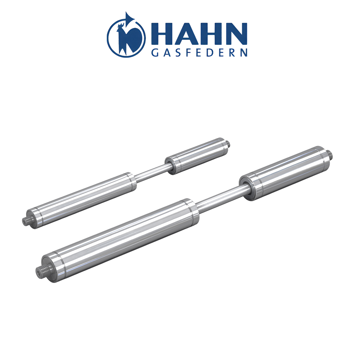 Фото Пружины двойного хода HAHN (HAHN double-stroke gas springs), чертежи, характеристики, размеры