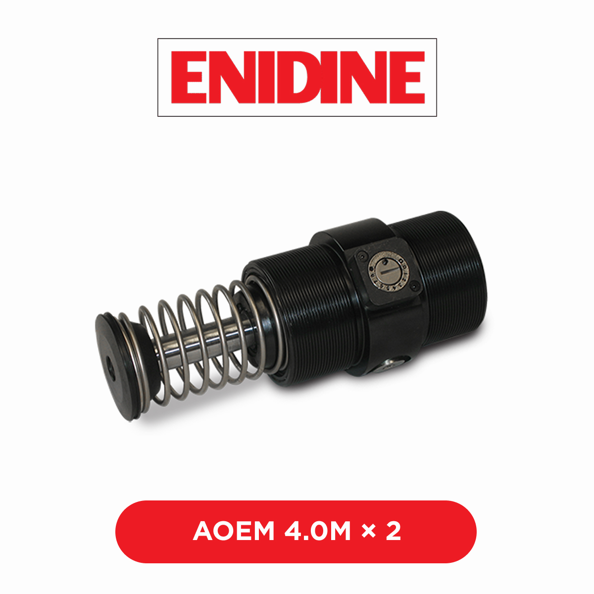Фото Регулируемые амортизаторы большого диаметра Enidine AOEM 4.0M × 2, чертежи, характеристики, размеры