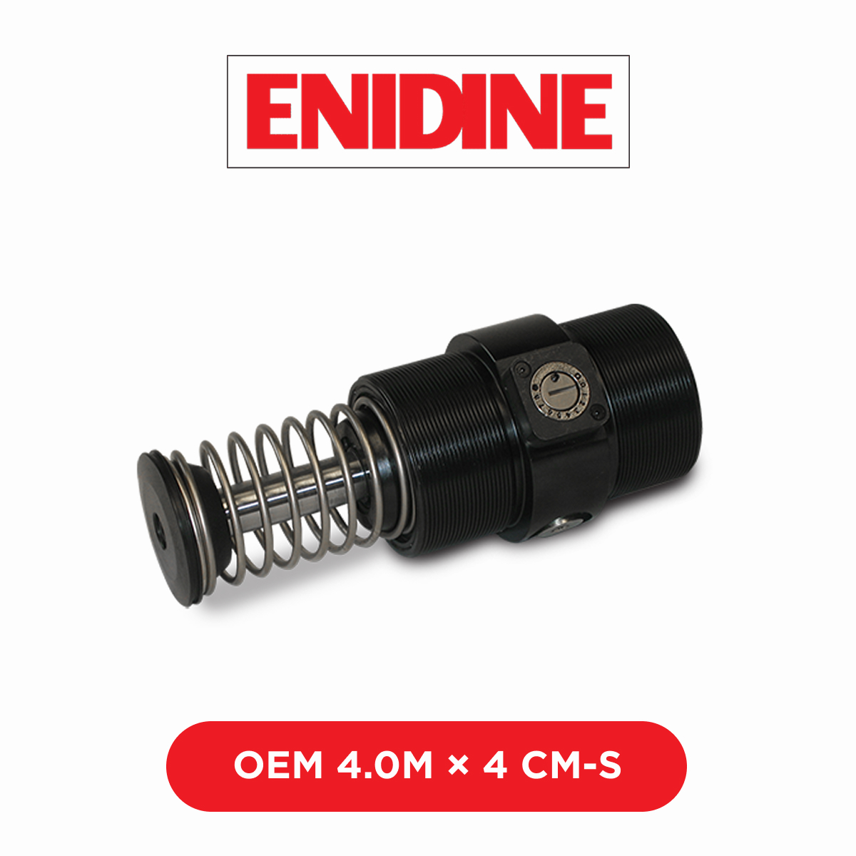 Фото Регулируемые амортизаторы большого диаметра Enidine OEM 4.0M × 4 CM‑S, чертежи, характеристики, размеры