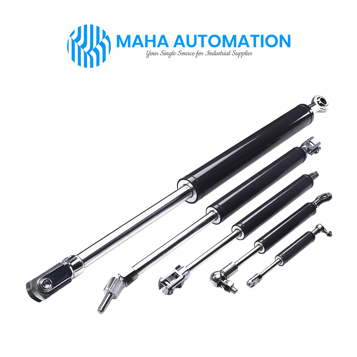 Фото Газовые пружины Maha Automations, чертежи, характеристики, размеры