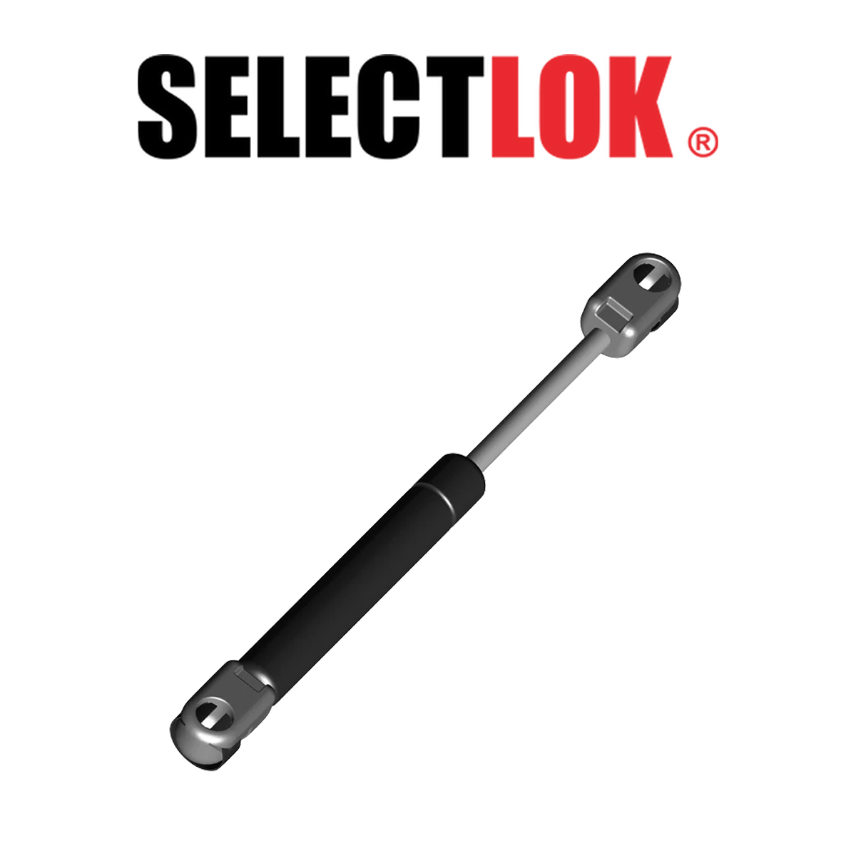 Фото Стандартные газовые пружины Selectlok, чертежи, характеристики, размеры